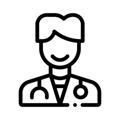 doctor line icon