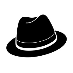 fedora hats icon, fedora hats line art - simple line art of fedora hats, perfect for fedora hats logos and icons