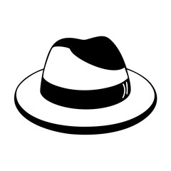 panama hats icon, panama hats line art - simple line art of panama hats, perfect for panama hats logos and icons
