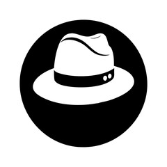 panama hats icon, panama hats line art - simple line art of panama hats, perfect for panama hats logos and icons