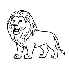 Obraz premium lion vector illustration