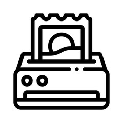 stamps line icon