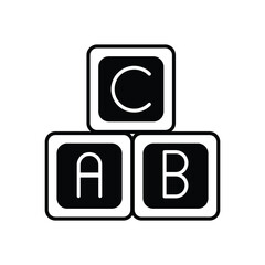 BLOCKS vector icon stock illustration