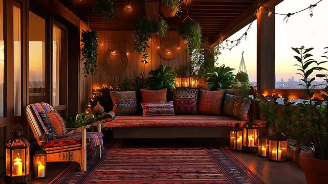 Slow Approach to Cozy Outdoor Patio Lounge with Warm Lights at Night HD.
This footage captures the magic of a perfect evening outdoors, ideal for lifestyle content, travel vlogs, or as an atmospheric.