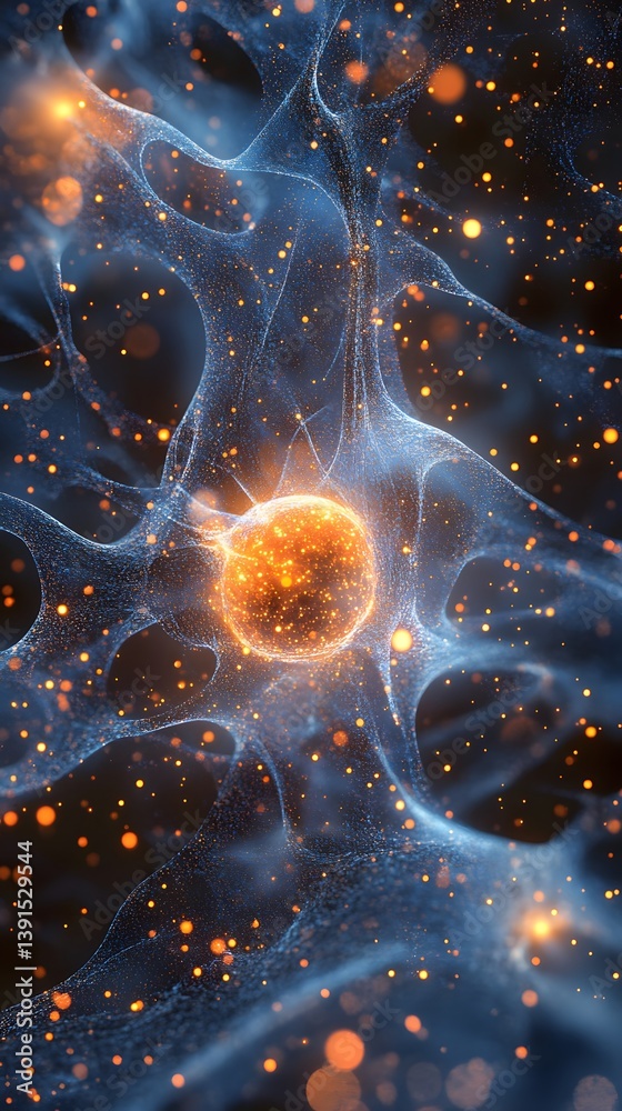 Poster visualization of llm scalability with dynamic machine learning nodes expanding across a data network