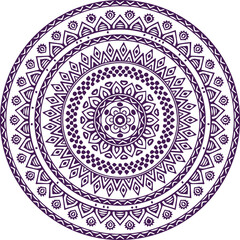 Beautiful flower art and mandala vector design