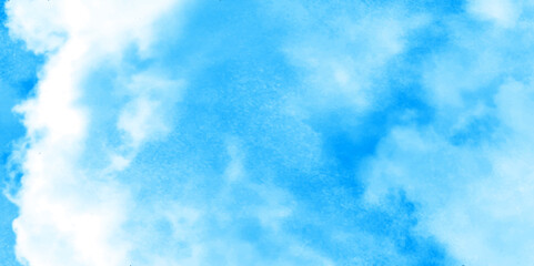 Blue sky with white clouds in sunny weather .Blue Sky vector .White cumulus clouds formation in blue sky .blue water surface background .Panorama.	
