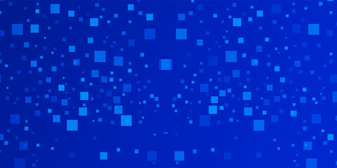 Blue Tech Finance Fintech Background Abstract Pixel Pattern. Abstract Business Tech Science Vector Backdrop.