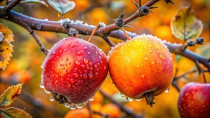 Wild Apples, Blackthorns & Rosehips: Autumnal Abundance Stock Photo