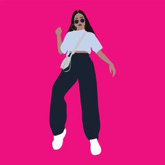 Vector illustration of woman 