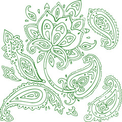 Beautiful flower art and mandala vector design