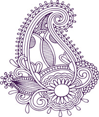 Beautiful flower art and mandala vector design