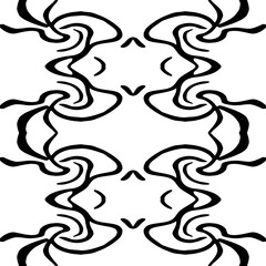 Abstract black and white pattern. For use in graphics. Minimalist illustration for printing on wall decorations