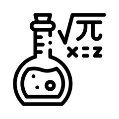 math symbols line icon