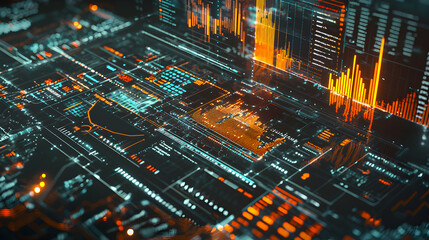 Exploring digital finance tools global market photostock dynamic interface tech-focused data visualization