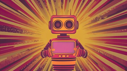 Fototapeta premium unlock the best cyber monday deals with our lively virtual assistant chatbot: your ultimate guide to innovative tech shopping! perfect for a dynamic interior poster!