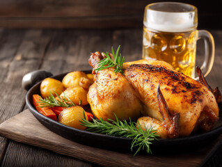  festive roast chicken,