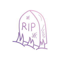 Rip icon islote white background vector stock illustration