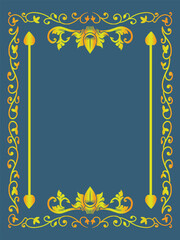Decorative Label Ornamental Frame