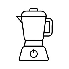 Outline blender kitchen appliance vector for smoothie making and food preparation icon design illustration