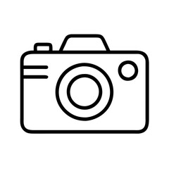 Camera photography equipment vector icon for photo studio and digital photography one hundred characters