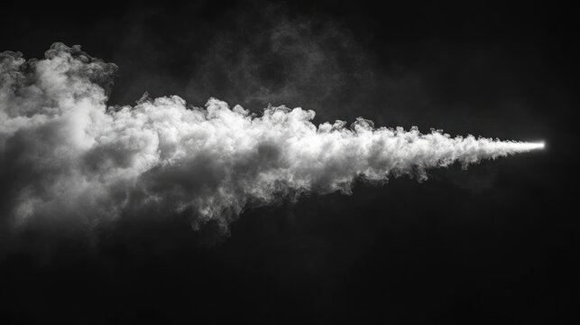 Abstract Smoke Trail: A Monochromatic Study of Vapor