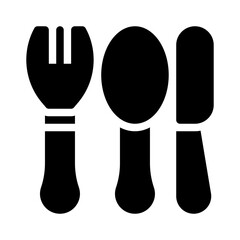 cutlery glyph icon