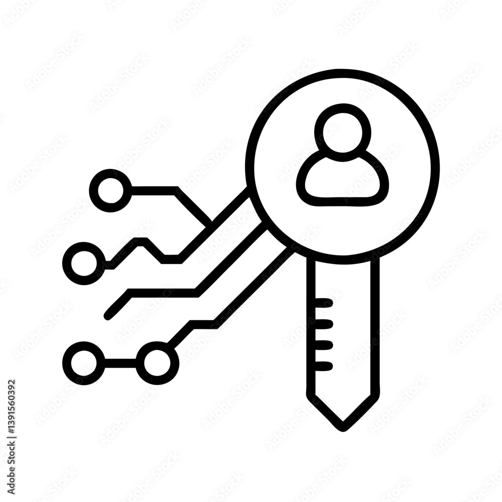 Poster digital identity key access technology for secure personal data and information management online sy