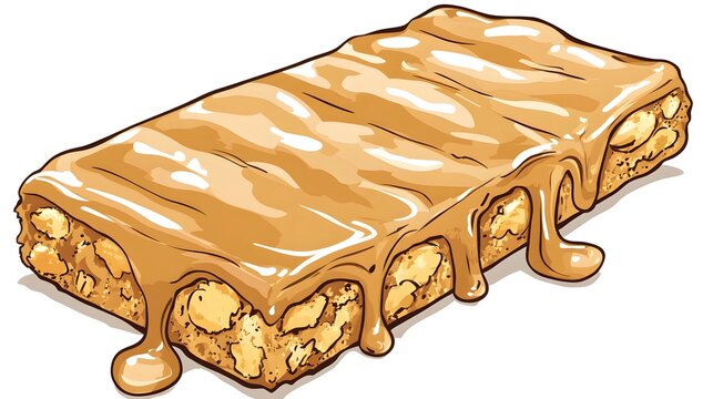 Peanut brittle delight sweet treats cartoon art whimsical design