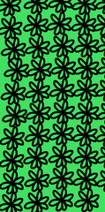 Green floral pattern