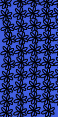 Blue floral pattern