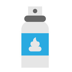 Foam Shaving Cream Vector Flat Icon Design