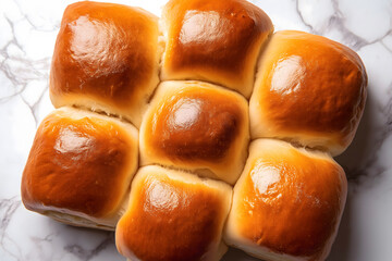 Freshly Baked Bread Piled