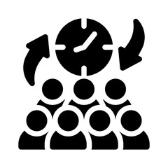 clock glyph icon