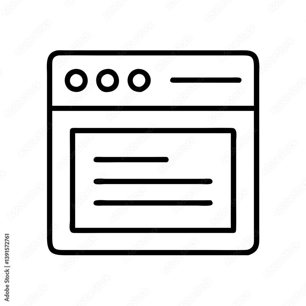 Poster website page layout design template vector illustration for web development and user interface desig