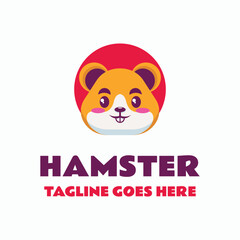 Hamster Simple Mascot Logo