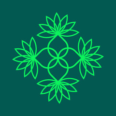 lotus in vector form