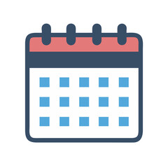 Calendar Representing Monthly Planner Icon Design
