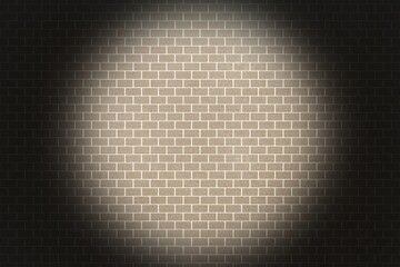 レンガ 壁 スポットライト ベージュ 影 シンプル