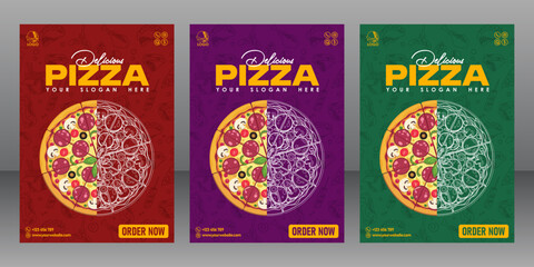 Square Vector Editable Pizza Food Menu Poster or Flyer Collection For Restaurant And Marketing Purposes, Food Poster, Food Banner, Food Flyer, Restaurant Poster, Restaurant Flyer, Restaurant Banner