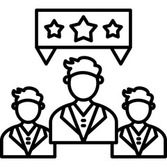 Obraz premium Leadership Presence Icon