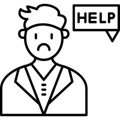 Asking for Help Icon