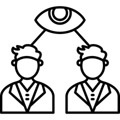 Empathetic Eye Contact Icon