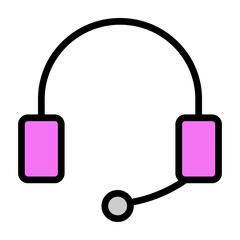 Customer Support Vector Filled Icon Design