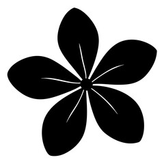 Periwinkle silhouette isolated on white background