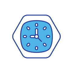 Clock icon vector stock illustration