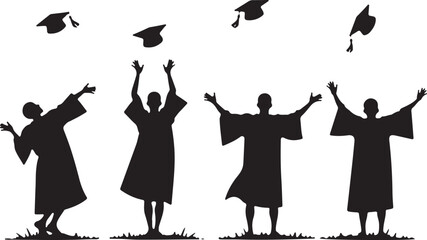 Obraz premium vector silhouettes of people