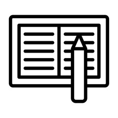 Homework Vector Filled Icon Design