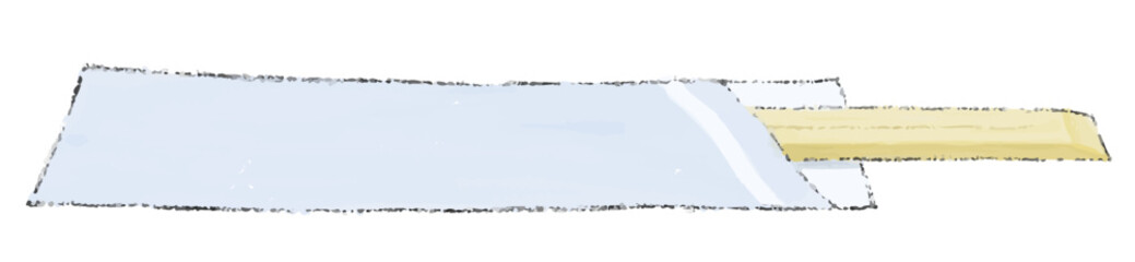 箸のイラスト　色鉛筆