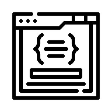 code line icon